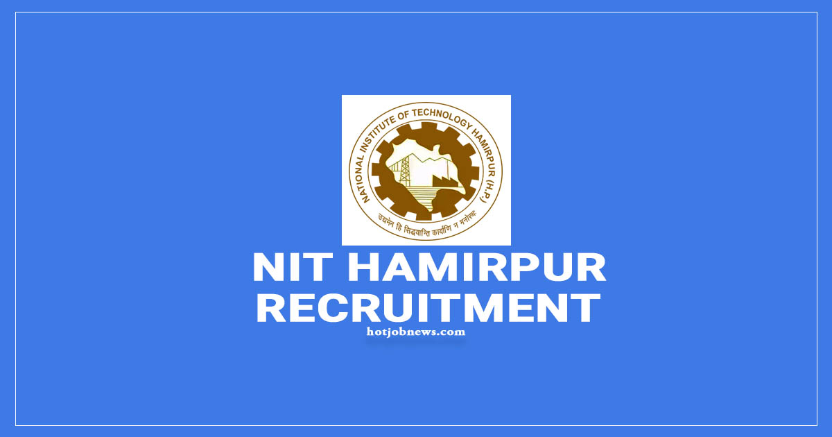 NIT Hamirpur Recruitment